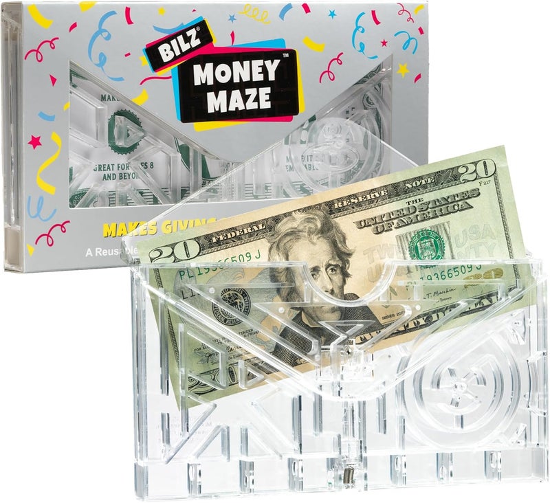 BILZ ® Money Maze | Fun Money Gift Puzzle Game for Ages 8+ | Easy Setup with Envelope Flap | for Gift Cards, Cash & Ticket Holder | Perfect for Graduations, Christmas, & Birthdays - Image 1
